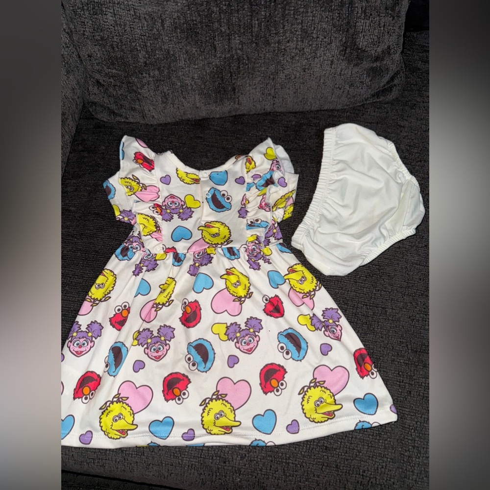 Sesame Street Baby Dress and Bloomers Set Size 6M - Picture 6 of 7